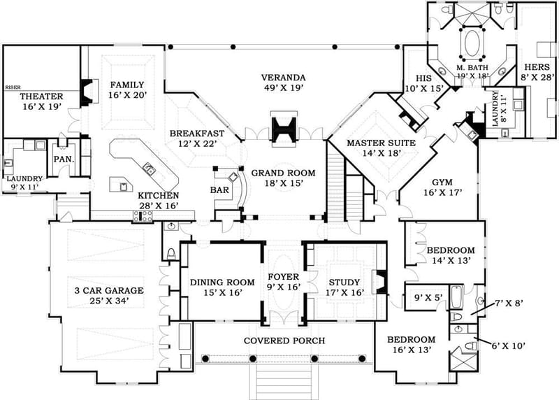 home plans 5000 square feet 3