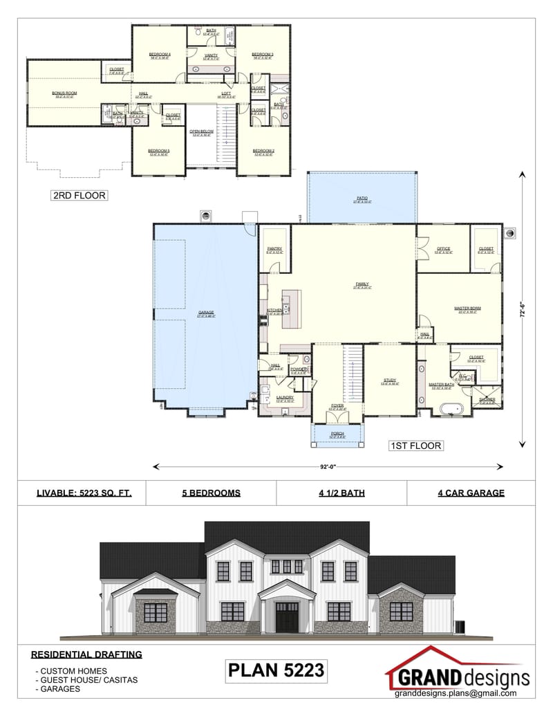 home plans 5000 square feet 3