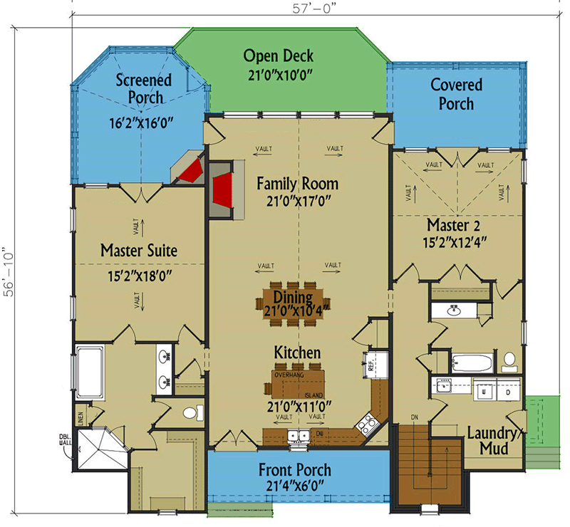 home plans with dual master suites 5