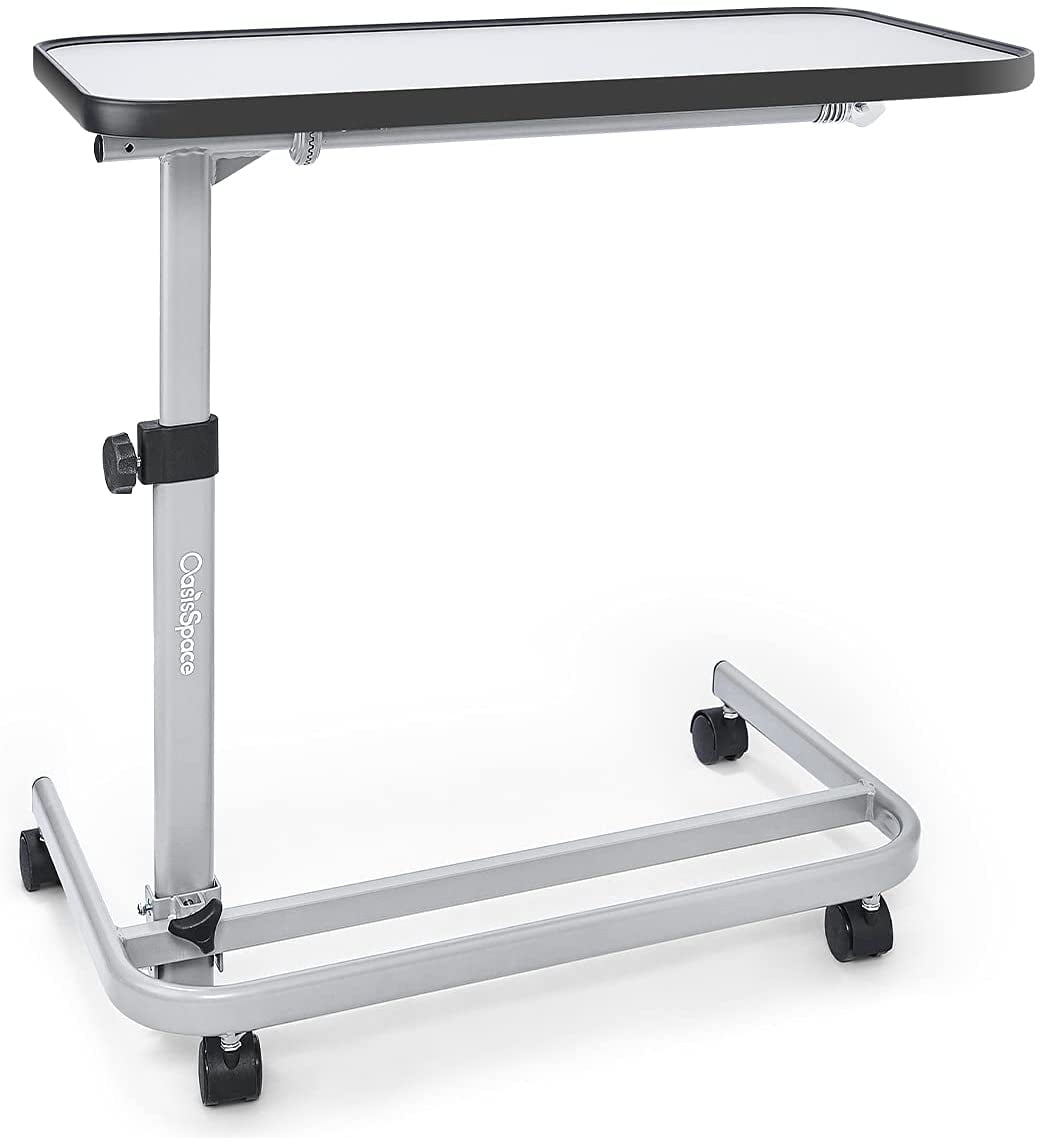 hospital bedside table on wheels 4