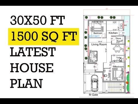 house plan of 1500 sq ft 5