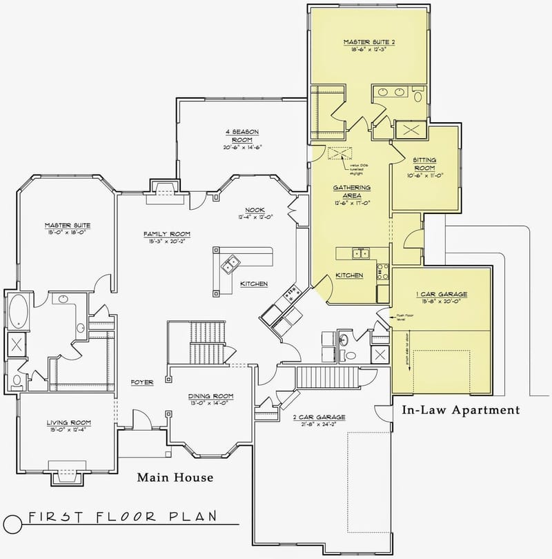 house plan with in law suite 5