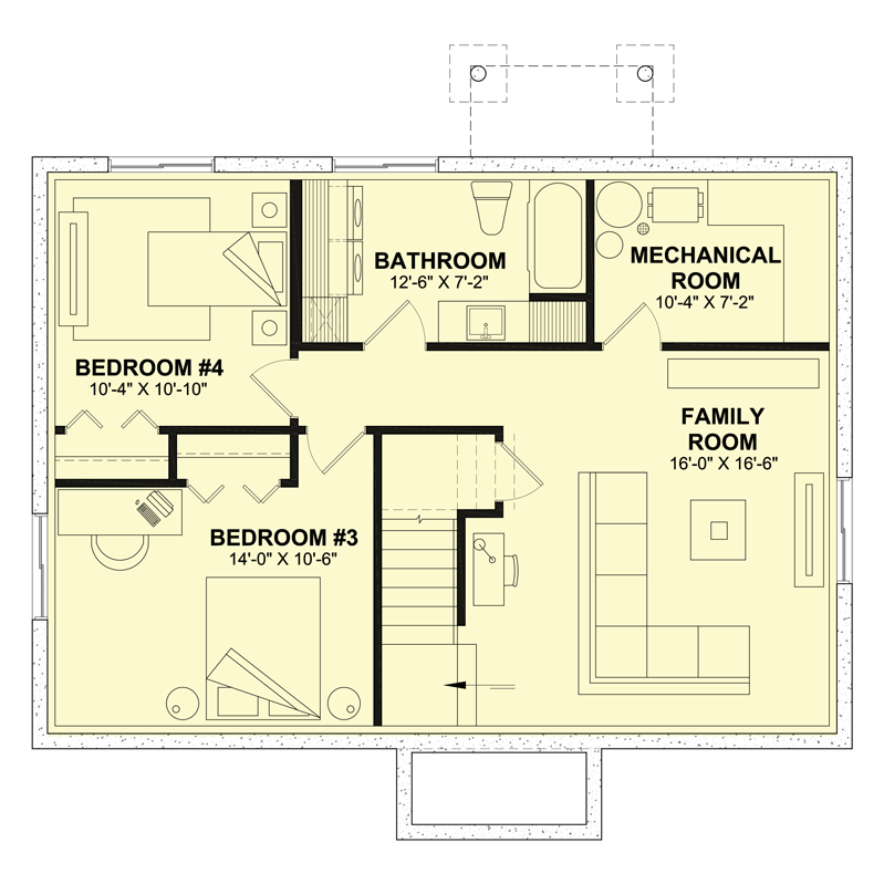 house plans 1 floor with basement 3