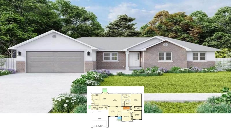 house plans 1 floor with basement 1