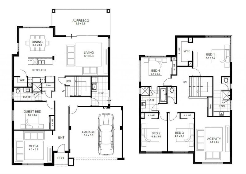 house plans for 5 bedroom homes 5