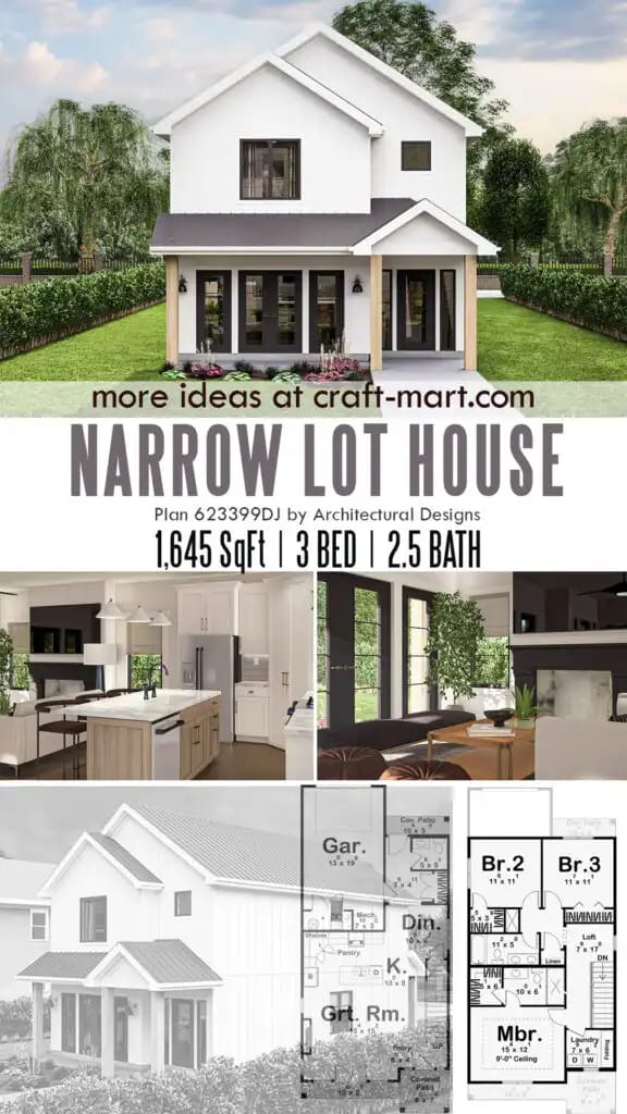 house plans for narrow lots 2