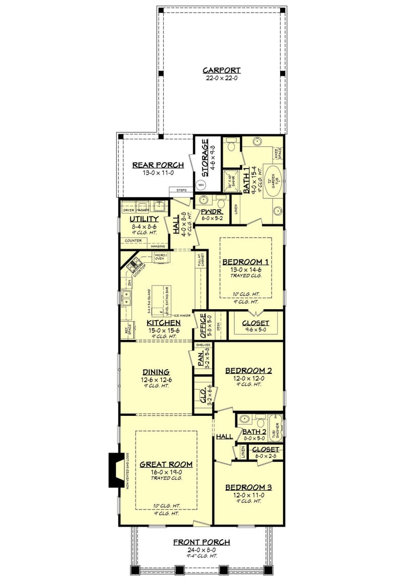 house plans for narrow lots 3