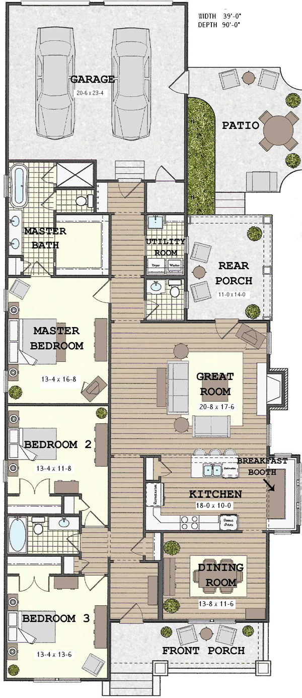house plans for narrow lots 5