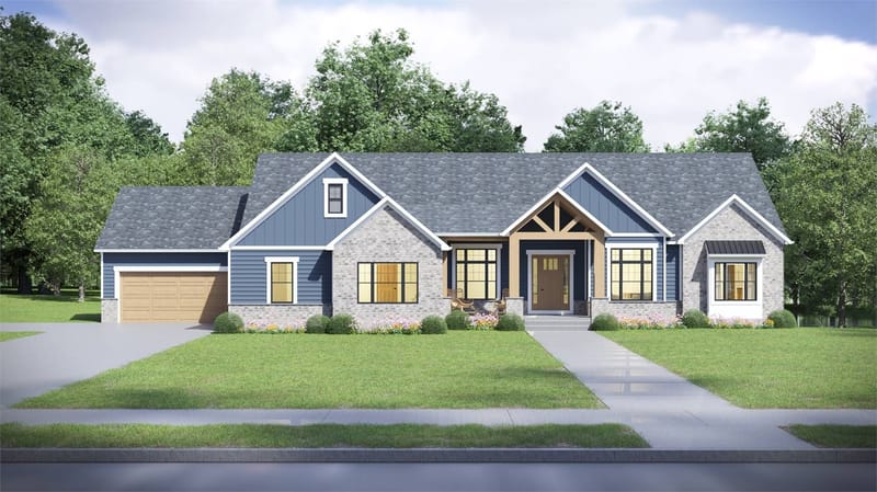 house plans for ranch style homes with walkout basement 2