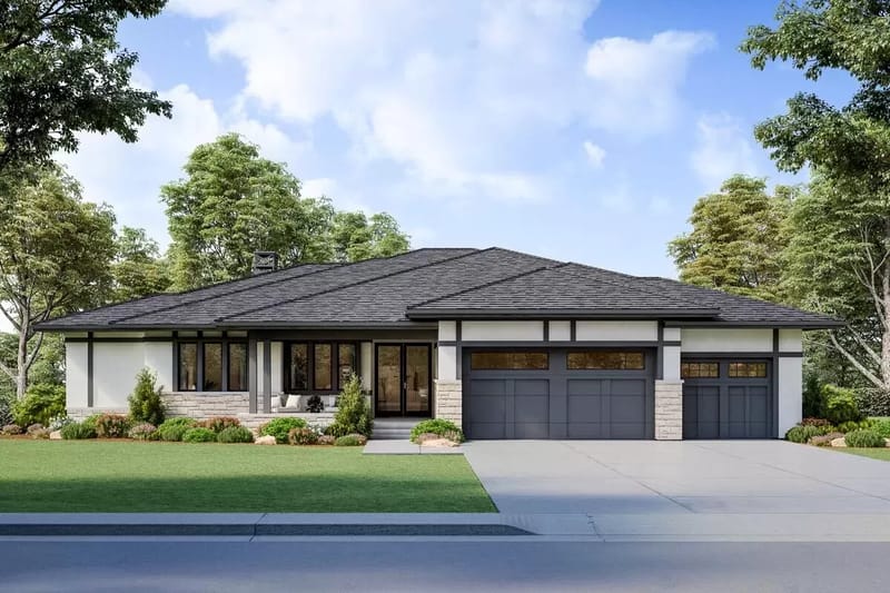 house plans for ranch style homes with walkout basement 3