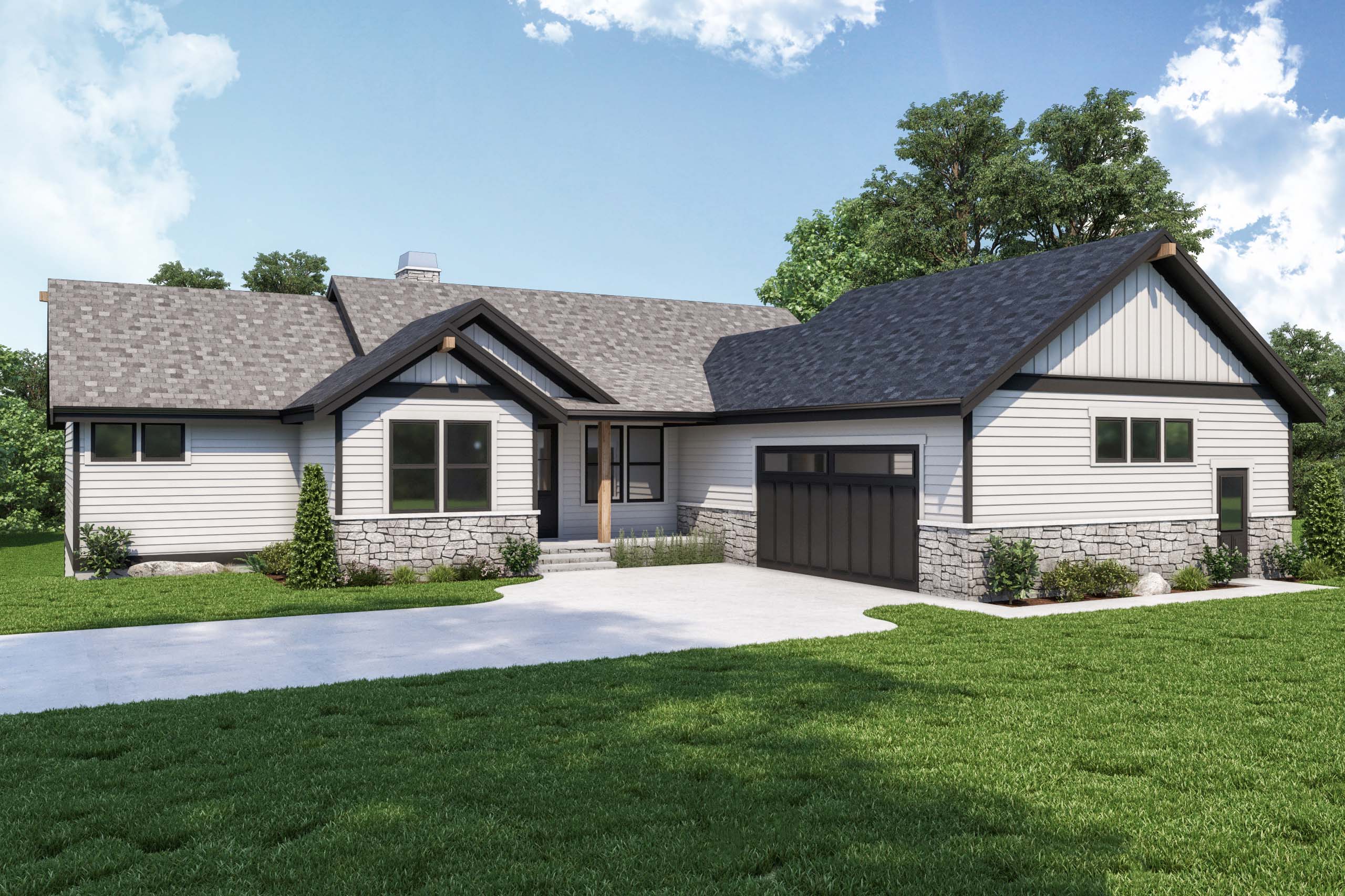 house plans ranch style with walkout basement 1