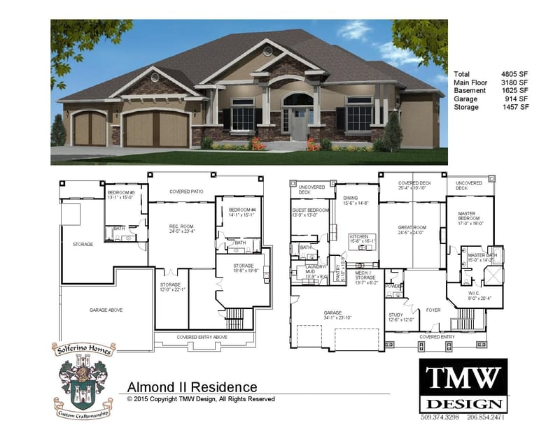 house plans single story with walkout basement 2