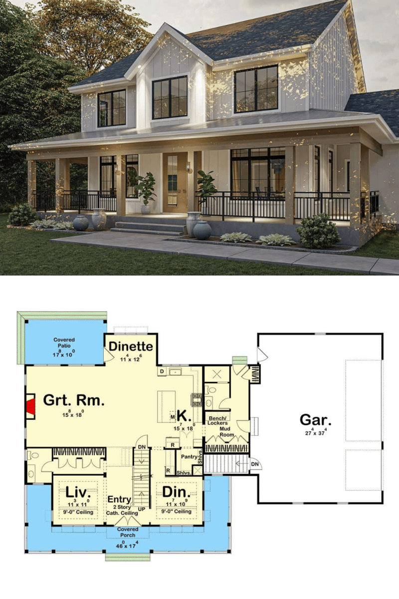 house plans two story 4 bedrooms 3