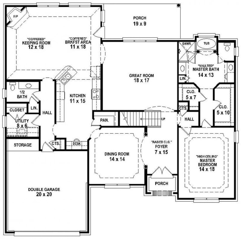 house plans with 3 bedroom and 3 bath 4