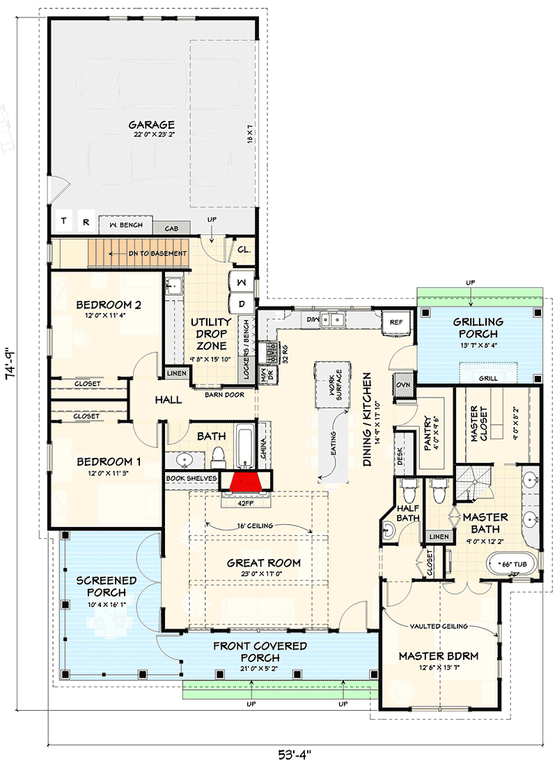 house plans with basement and garage 2