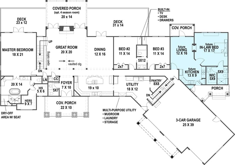 house plans with in law suites 3