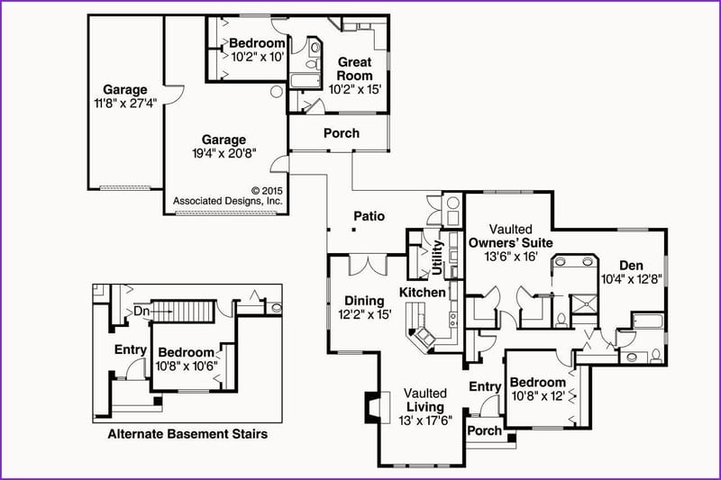 house plans with inlaw apartment separate entrance 3