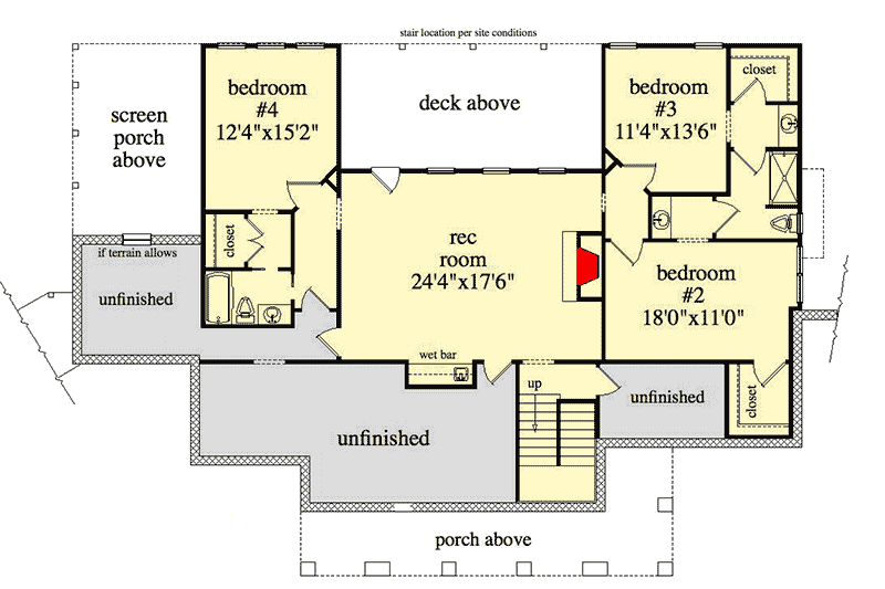 house plans with walkout basement 5