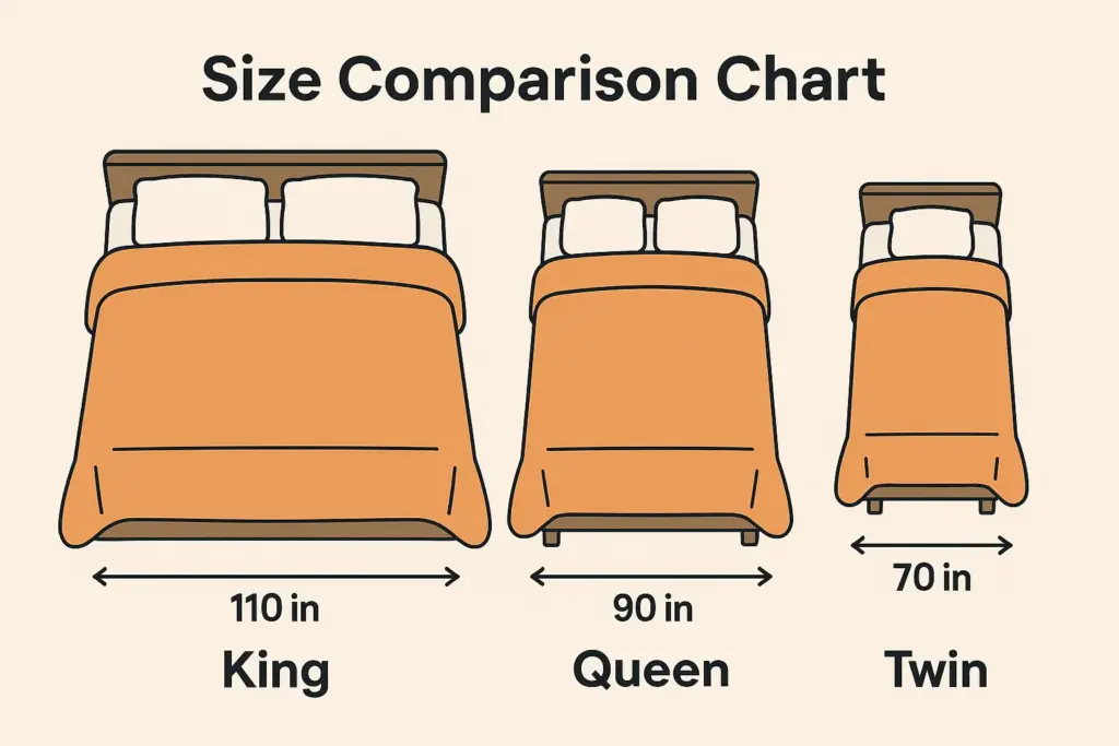 how big is a king size bedspread 1