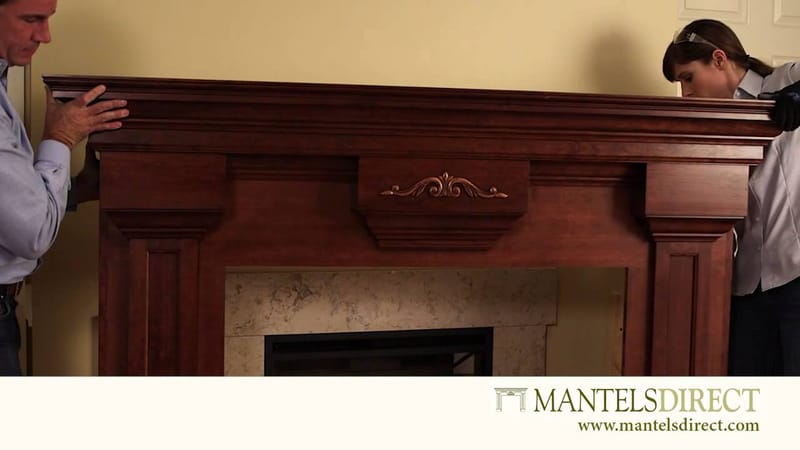 how do you attach a mantel to a brick fireplace 5