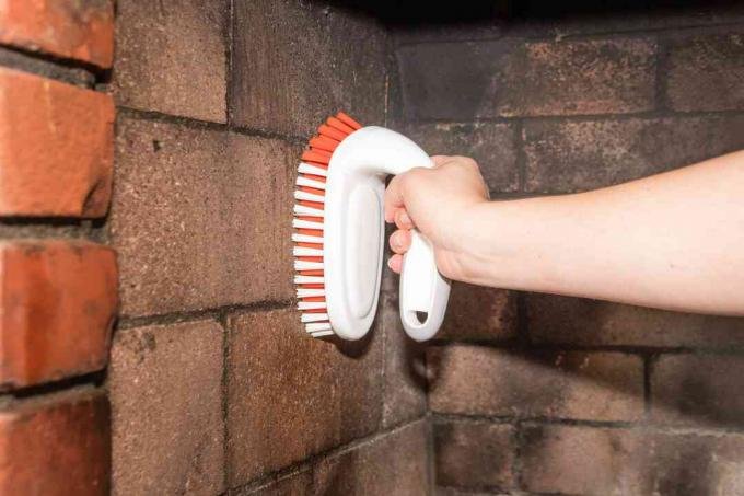 how do you clean fireplace brick 1