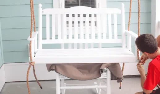 how do you hang a porch swing 3