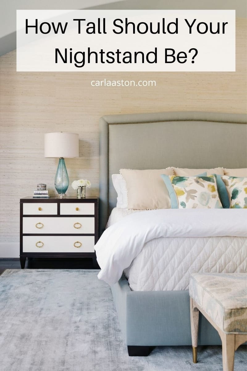 how tall should a bedside table be 3