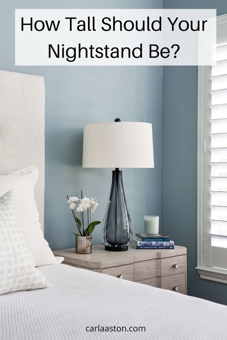 how tall should a bedside table be 4