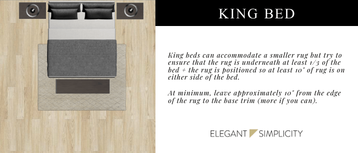 How to achieve perfect balance with a king bed and rug 5