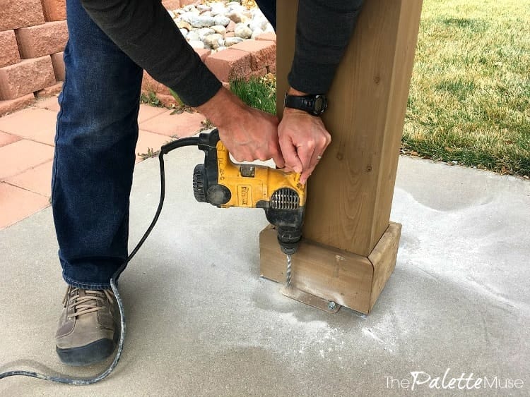 how to anchor a gazebo to pavers 4