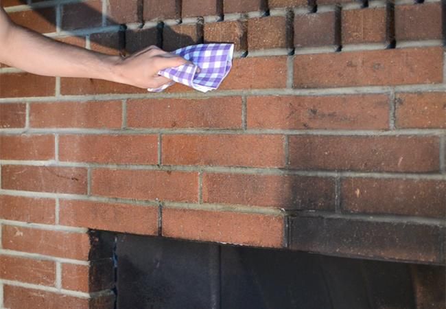 how to clean a brick fireplace 4