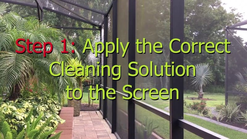 how to clean screen porch screens 3