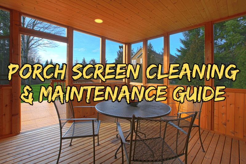 how to clean screens on a screened in porch 2