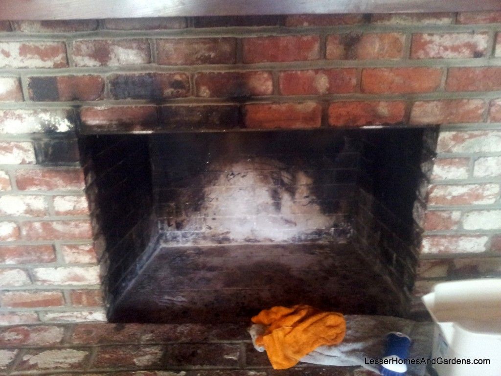 how to clean soot from brick fireplace 5