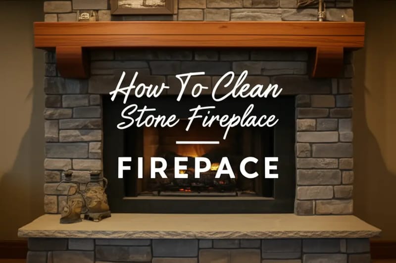 how to clean stone on a fireplace 2