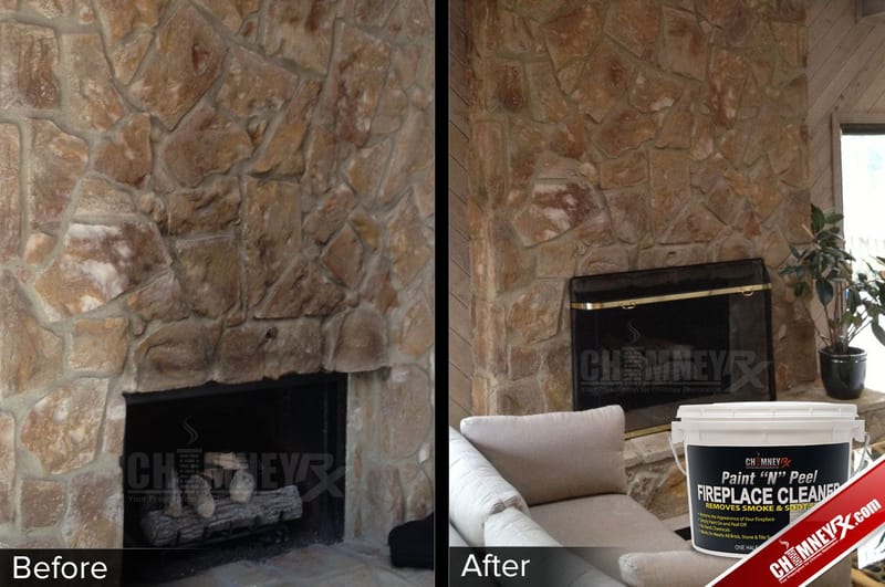 how to clean stone on a fireplace 5