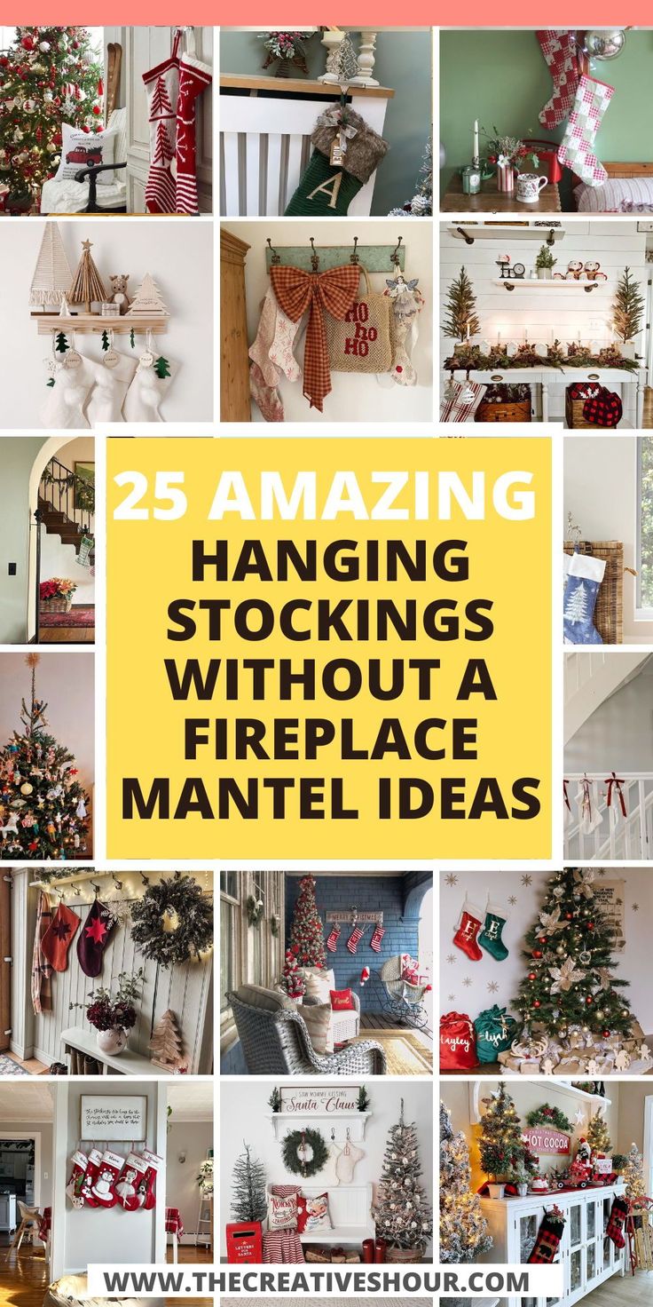 how to hang stockings without a fireplace 5