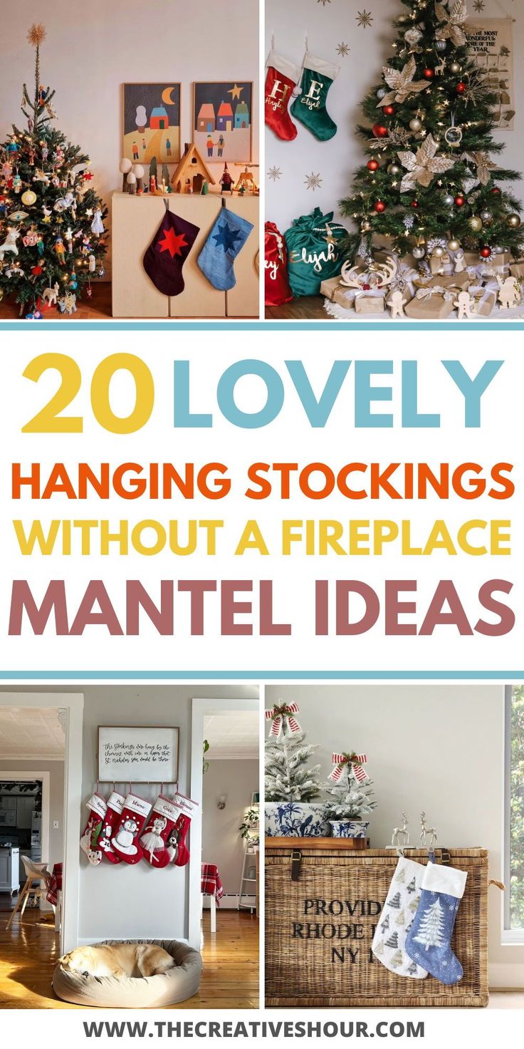 how to hang stockings without a fireplace 4
