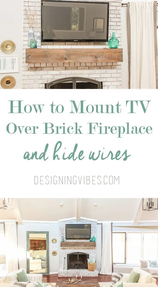 how to hide tv cables over fireplace 5