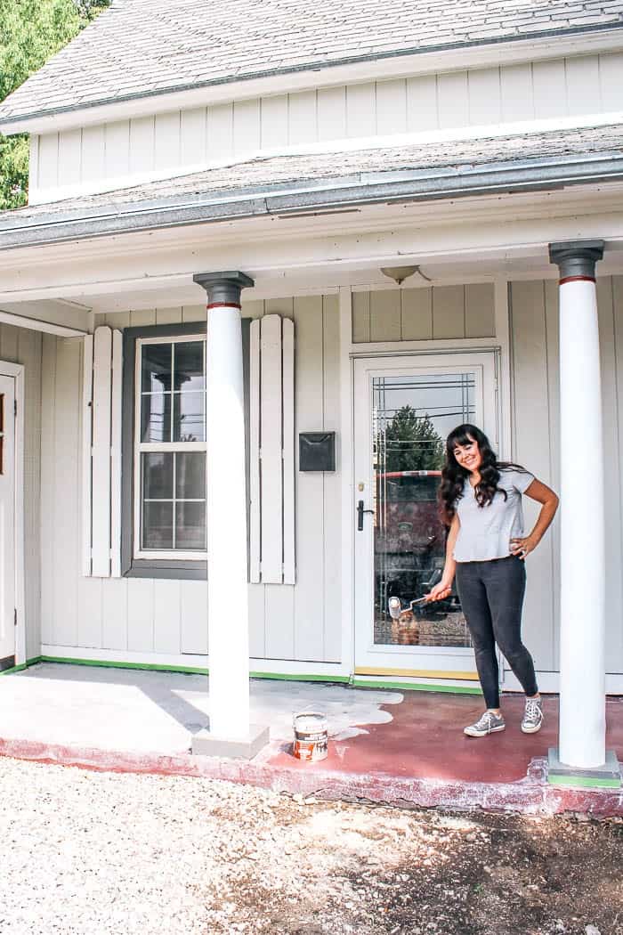 how to paint the porch 2