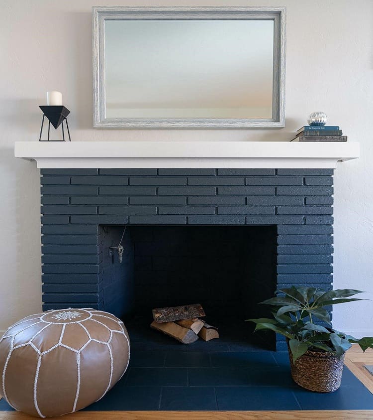 how to repaint a fireplace 3