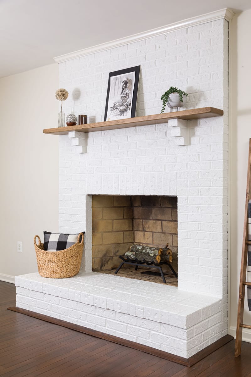 how to repaint a fireplace 4