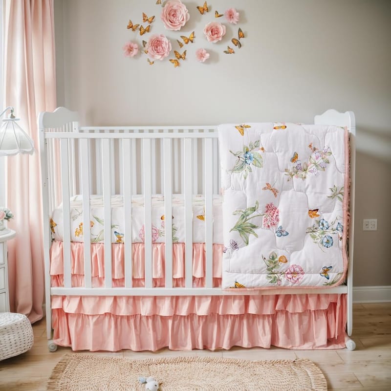 How to Select Breathable and Cozy Crib Bedding for Your Baby Girl 2