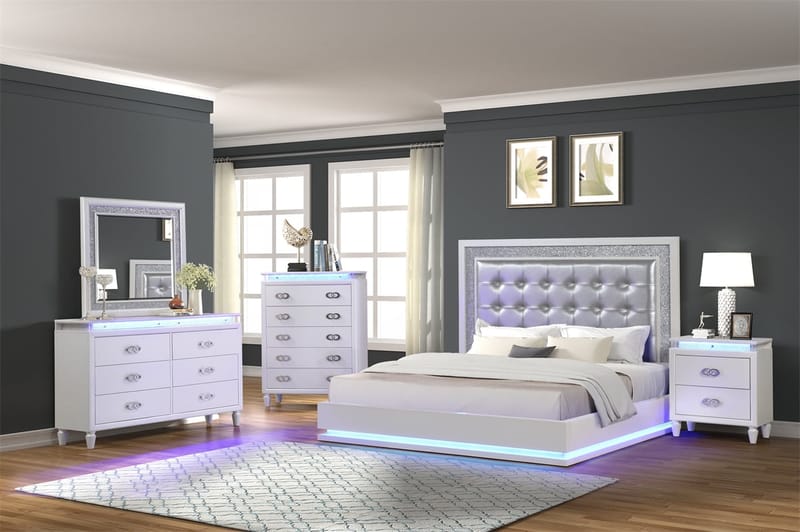 Illuminating Your Sleep Space The Magic of Bedroom Sets with Built-in Headboard Lights 2