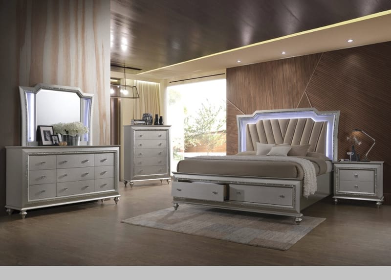 Illuminating Your Sleep Space The Magic of Bedroom Sets with Built-in Headboard Lights 3