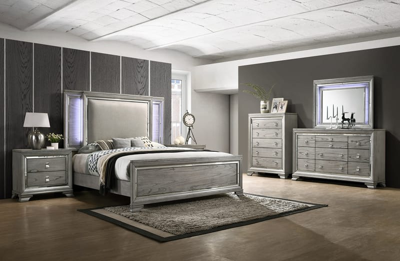 Illuminating Your Sleep Space The Magic of Bedroom Sets with Built-in Headboard Lights 4