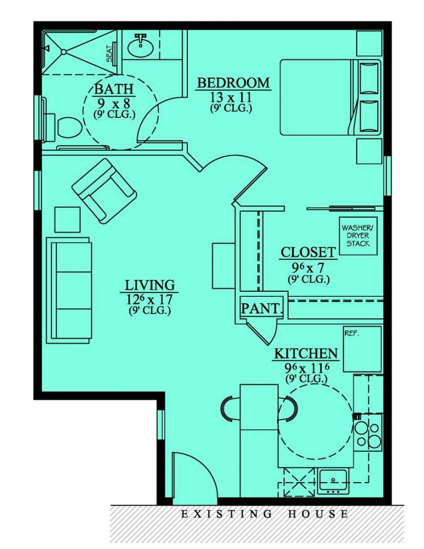 in law suite floor plans 3