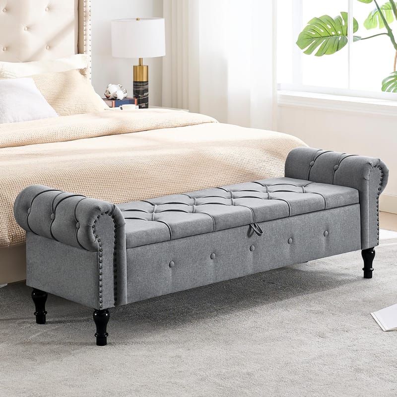 Invest in Your Bedroom An End of Bed Storage Bench for Style and Function 2