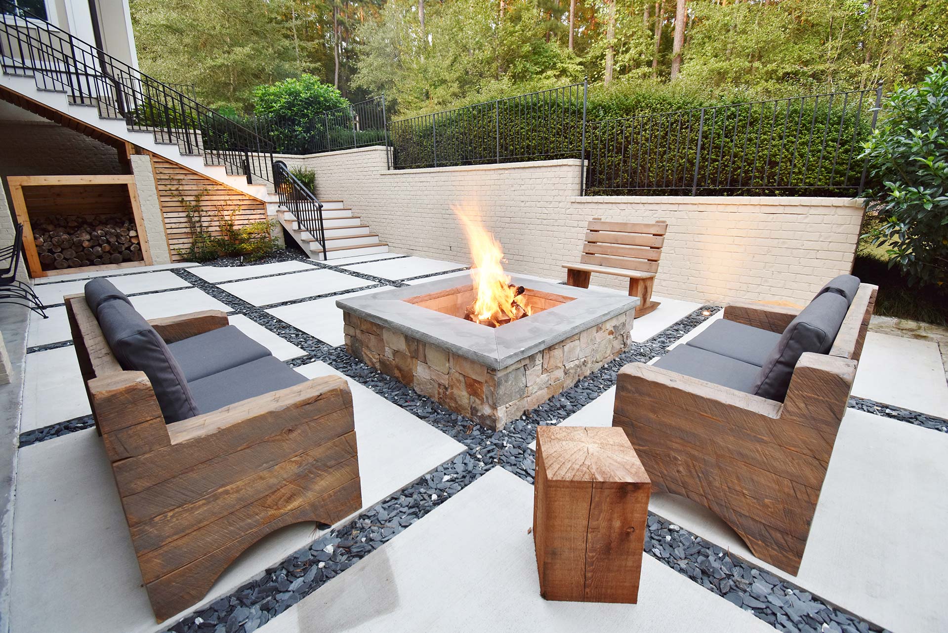 Keeping Your Concrete Patio Happy and Safe Around the Fire Pit 1