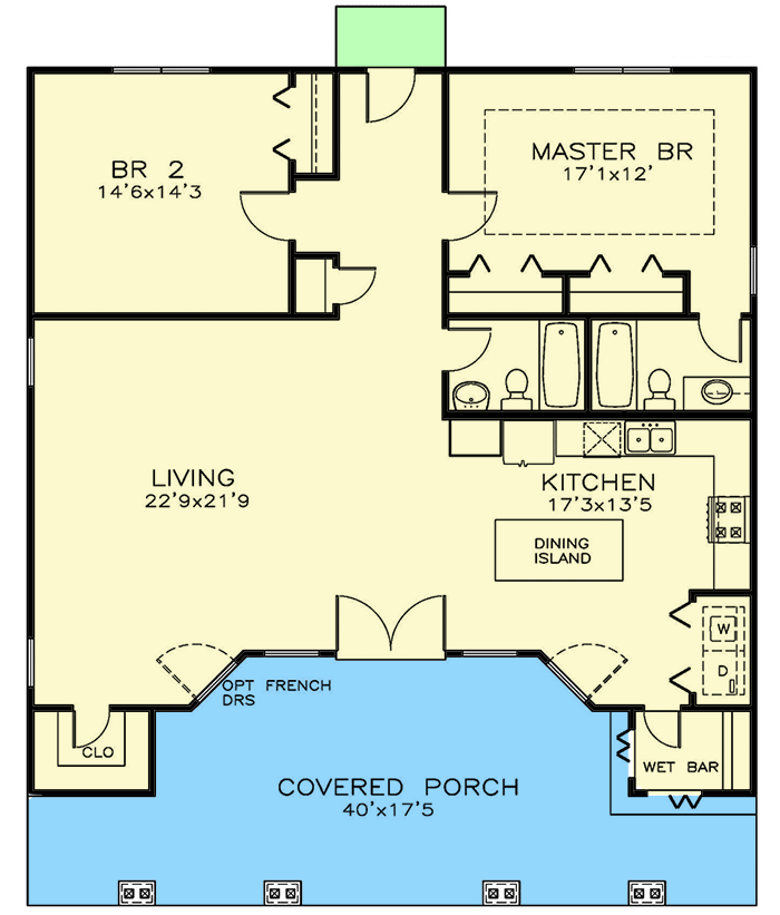 Key Features to Look for in an Ideal 2 Bedroom Ranch House Plan 4